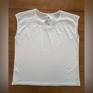 Fun White Sleeveless Top